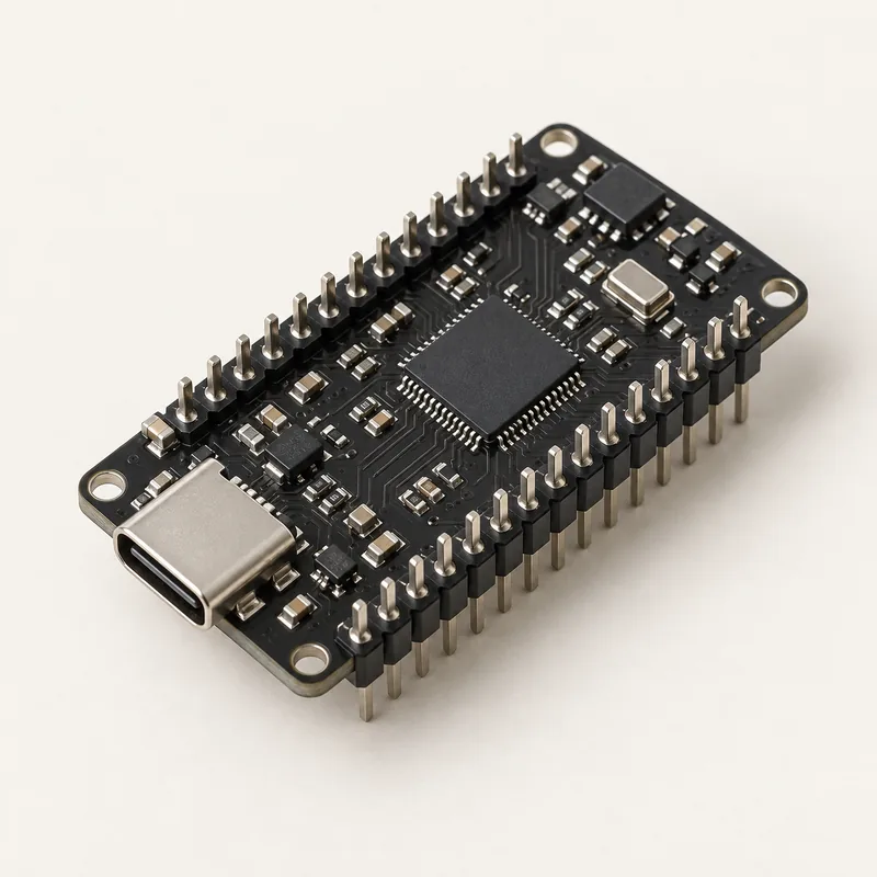 Illustrative microcontroller development board